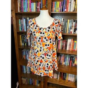 Nightmare Before Christmas Jack Skellington fit-and-flare tunic top Disney NWT